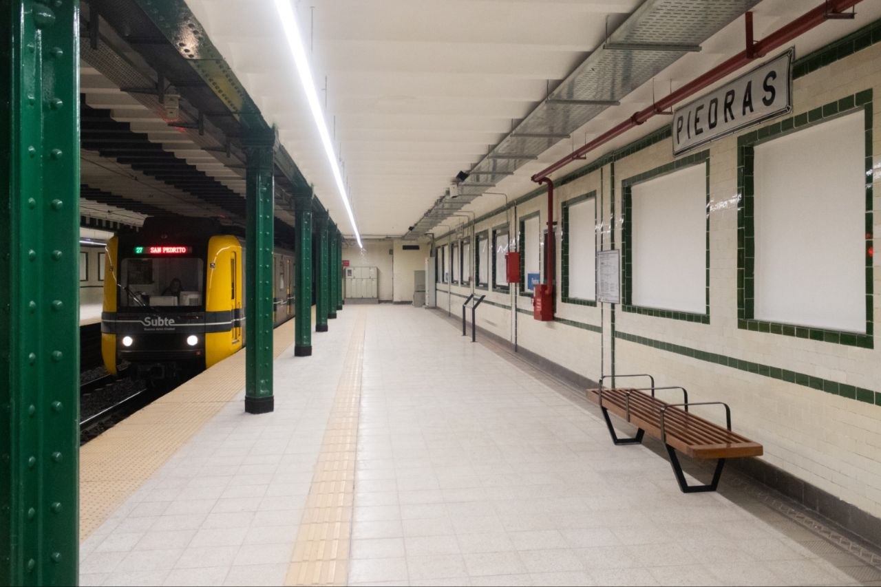 Imagen asociada a Reapertura de servicio: estación Piedras (Línea A)