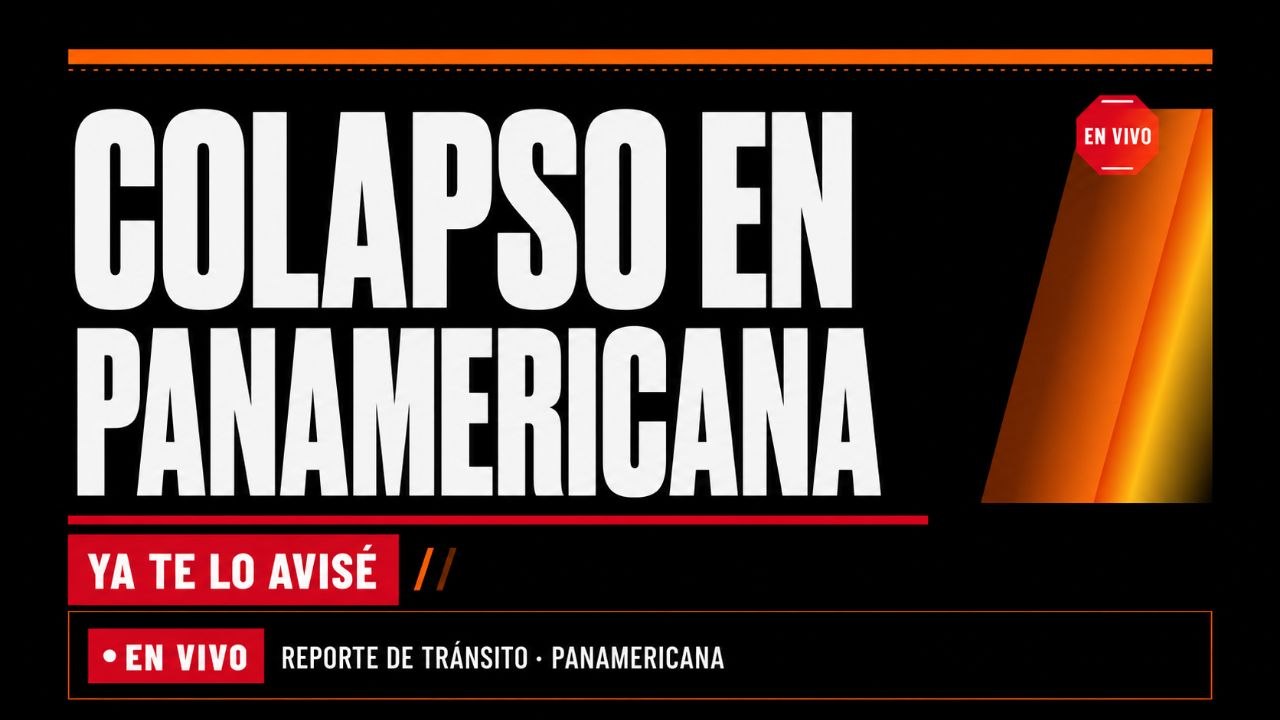 Imagen asociada a Alerta de tránsito (en verificación): Panamericana registra colapso con reducción de carriles