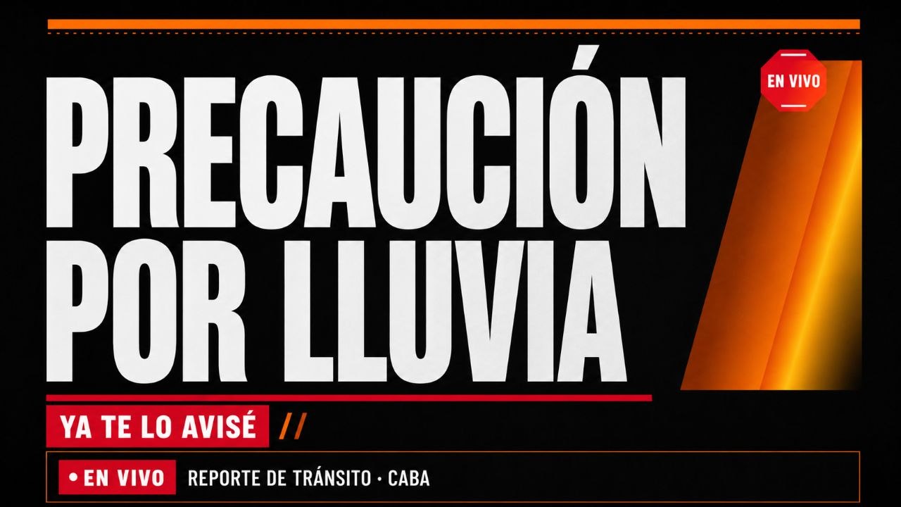 Imagen asociada a Alerta vial (en verificación): Precaución por lluvia