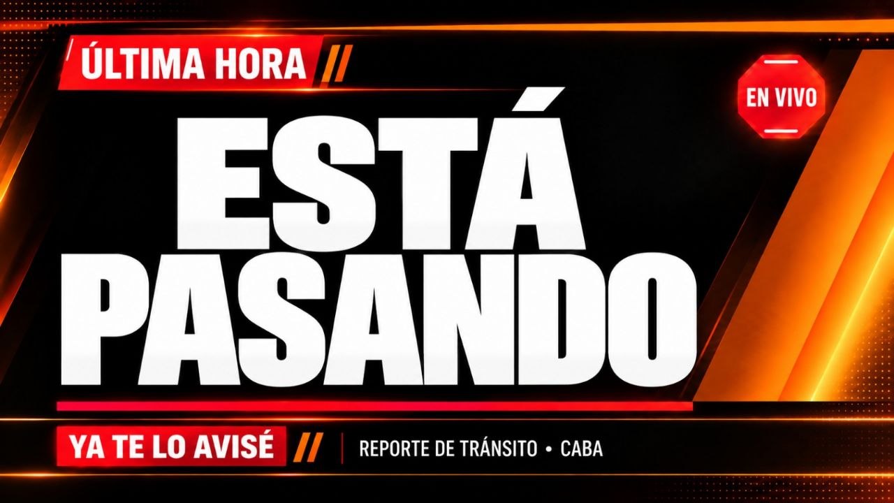Imagen asociada a Alerta de tránsito (dato preliminar) en CABA: reportes de atropello y choque en cruces puntuales
