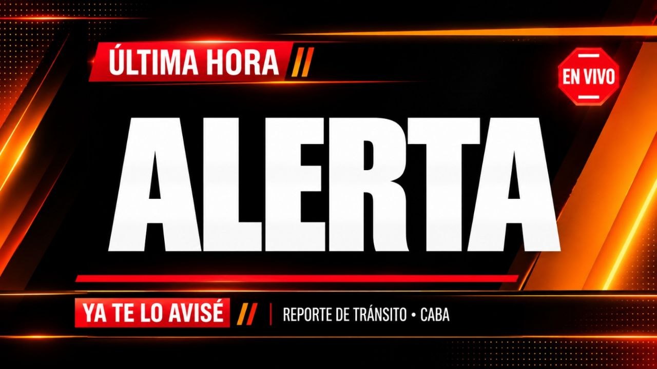 Imagen asociada a Alerta en verificación (CABA): según la imagen recibida aparece “REPORTE DE TRÁNSITO • CABA” con el rótulo “ALERTA”, pero no se ve información de ubicación, sentido ni hora