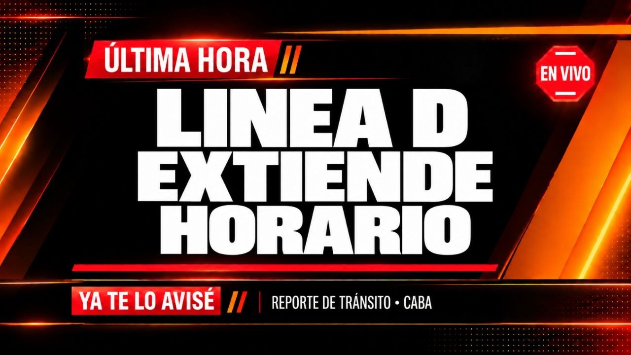 Imagen asociada a Alerta de servicio: Línea D extiende el horario nocturno hasta las 1:30 por partido de despedida a Lionel Messi