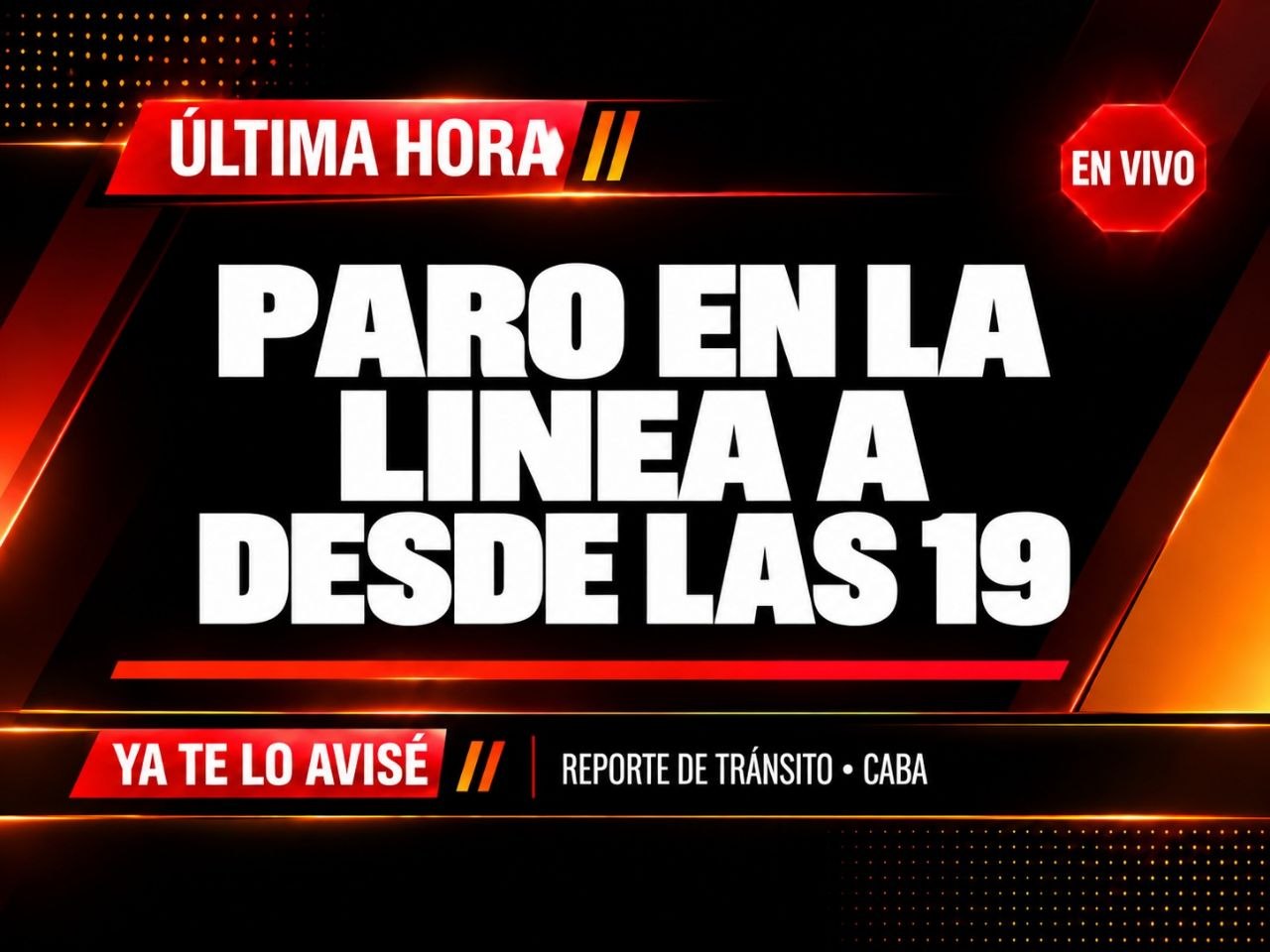 Imagen asociada a ALERTA de movilidad (CABA): Línea A con paro desde las 19 hasta la finalización del servicio (según el texto recibido)