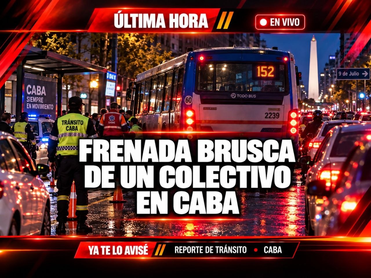 Imagen asociada a Alerta de tránsito: Santa Fe y Pueyrredón (colectivo línea 12)
