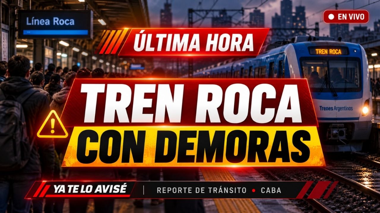 Imagen asociada a Alerta de servicio: Línea Roca con demoras (en verificación) por incidente reportado en PaN Eva Perón, Lanús