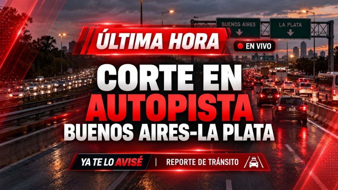 Imagen asociada a ALERTA TRÁNSITO (en verificación): posible corte en Autopista Buenos Aires–La Plata km 23,500, ambos sentidos, por manifestantes municipales