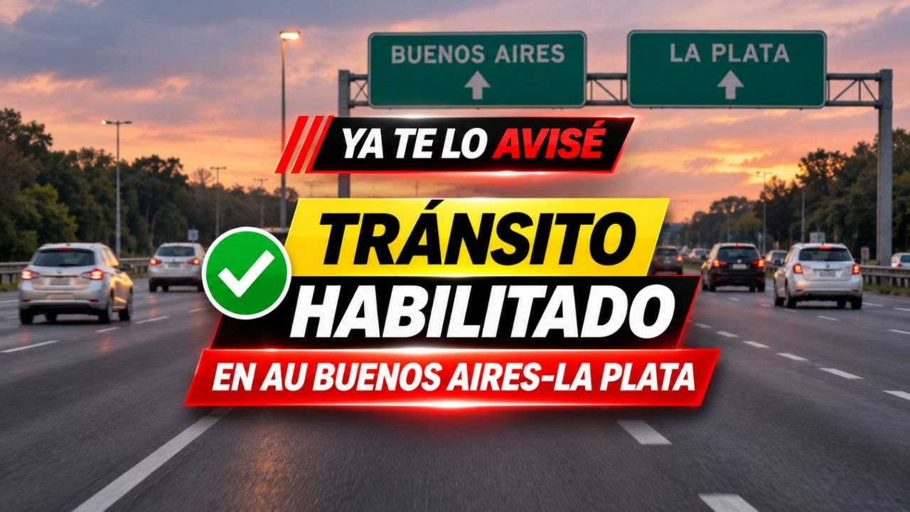 Imagen asociada a Alerta de tránsito (en verificación): Autopista Buenos Aires–La Plata
