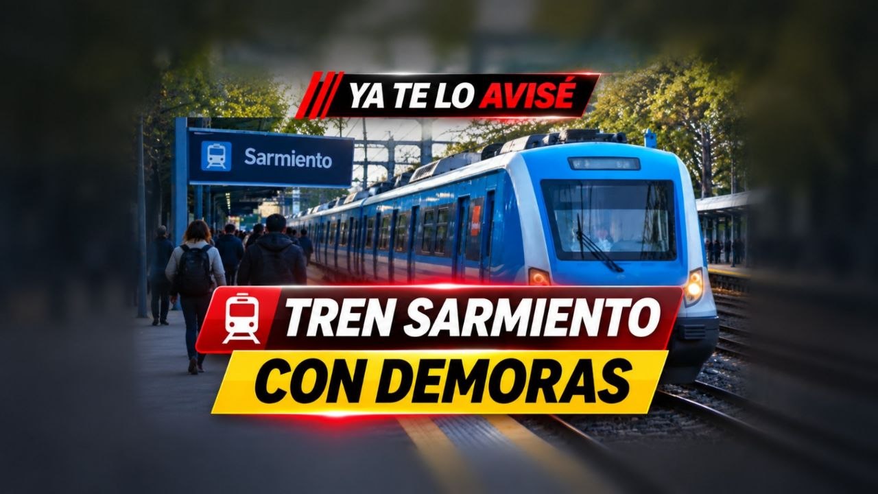 Imagen asociada a Alerta de servicio (preliminar): Tren Sarmiento con demoras